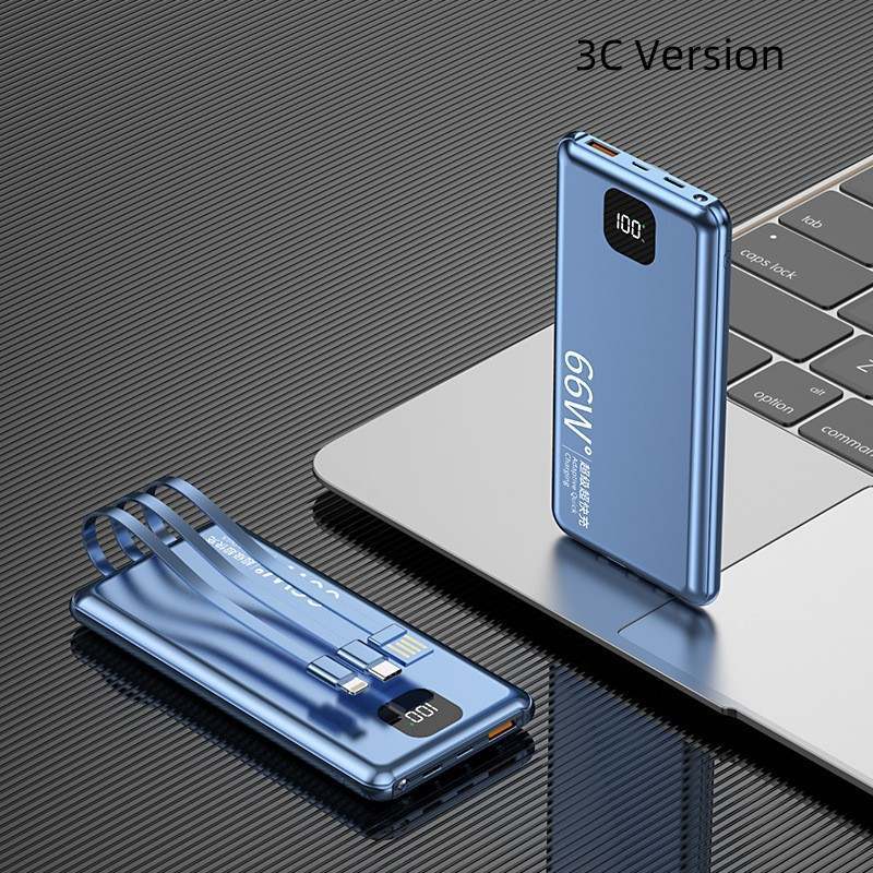 Powerbank 20,000 mAh Capacity W/ Cables
