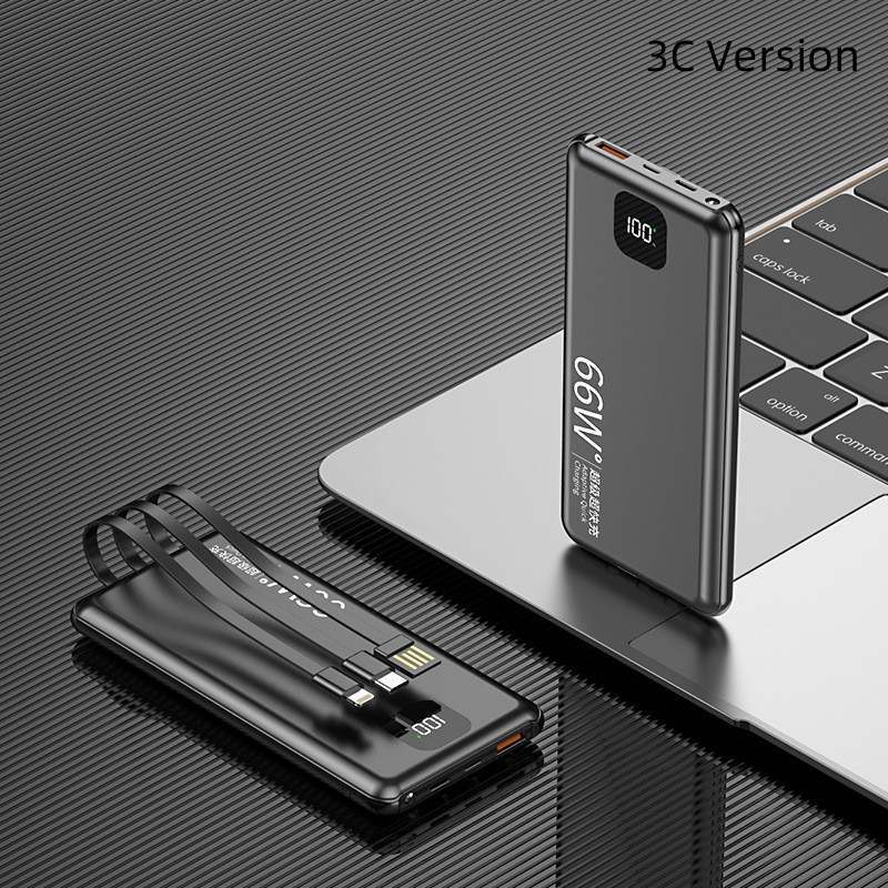 Powerbank 20,000 mAh Capacity W/ Cables