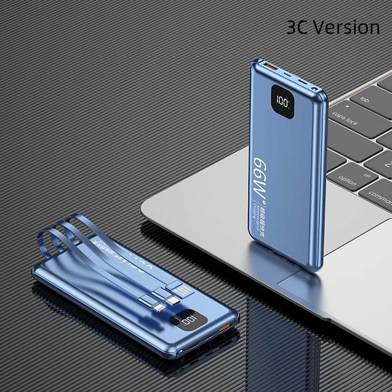 Powerbank 20,000 mAh Capacity W/ Cables