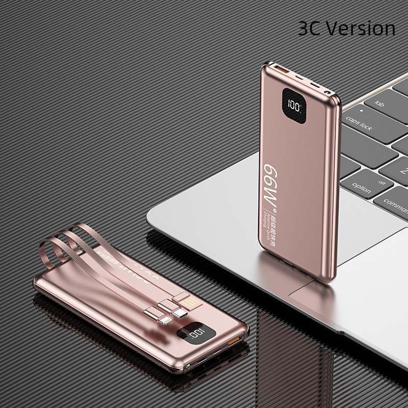 Powerbank 20,000 mAh Capacity W/ Cables