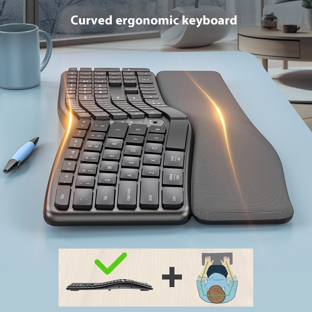 Ergonomic Rechargeable Keyboard