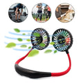 Rechargeable Neckband Fan USB