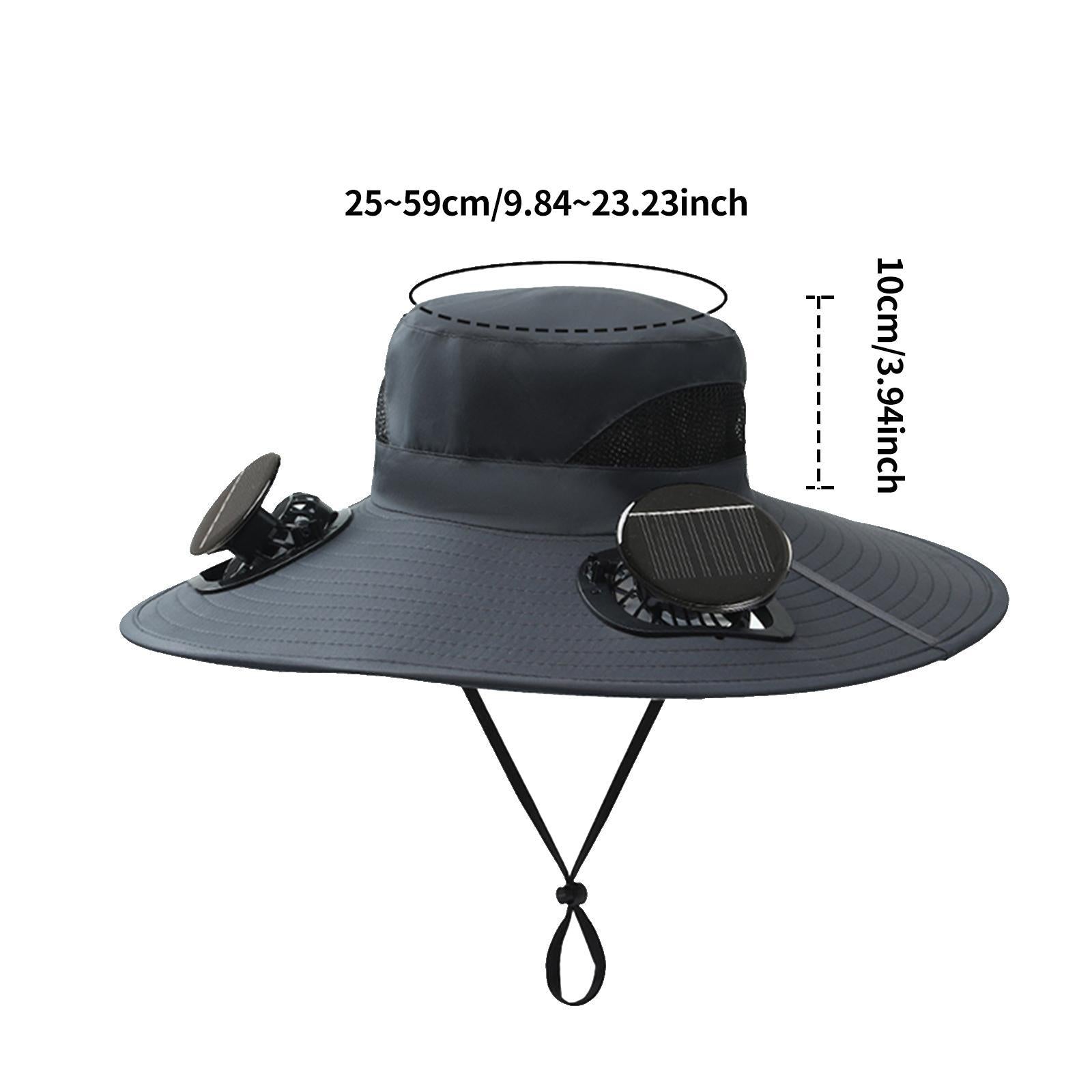 Bucket Hat With Solar Cooling Fan