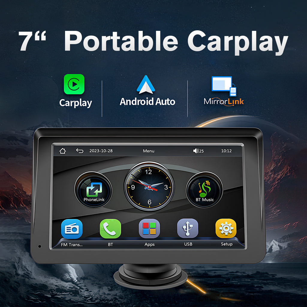Touchscreen CarPlay & Android Auto, 7 Inch Screen