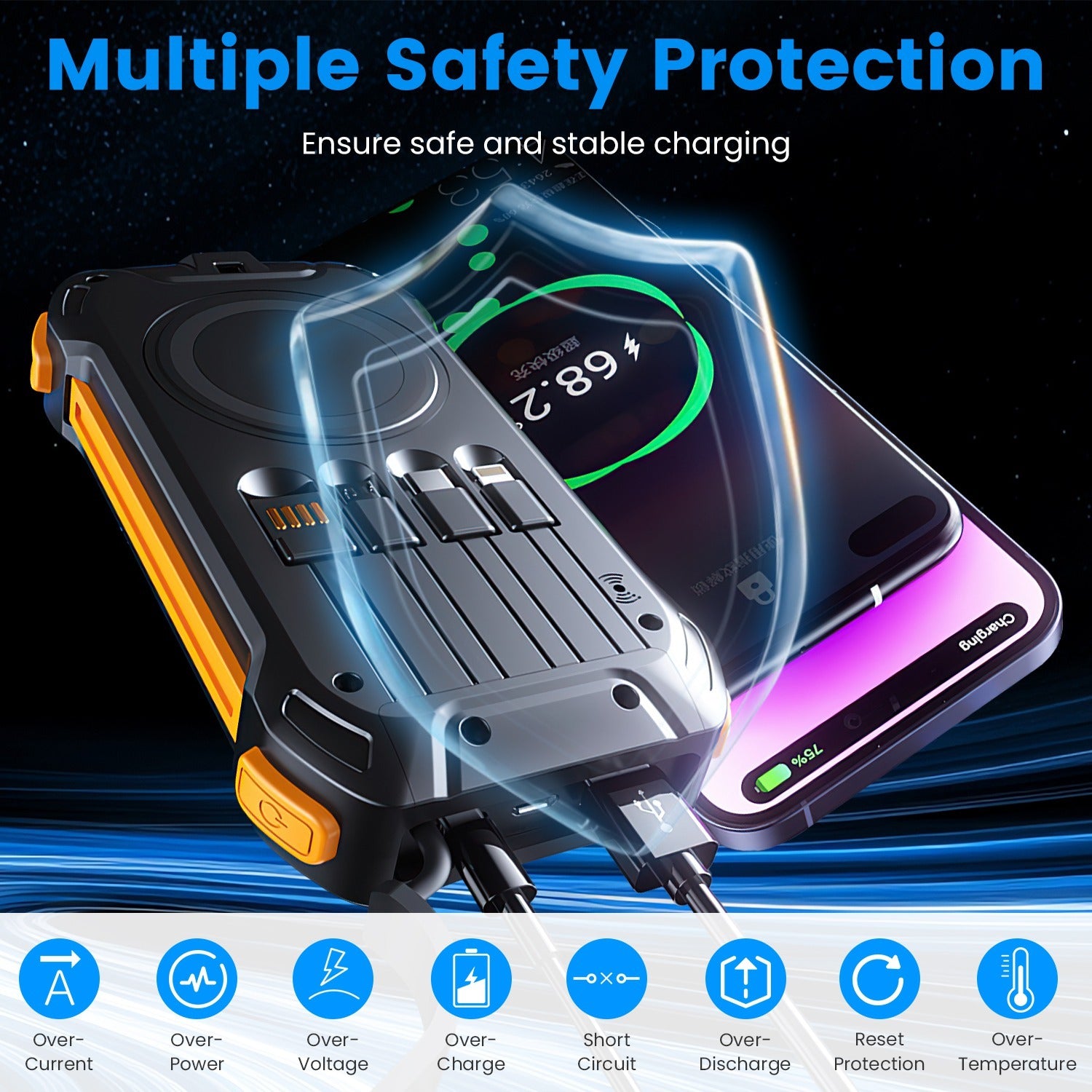 Solar Charging 49.8 Ah Power Bank